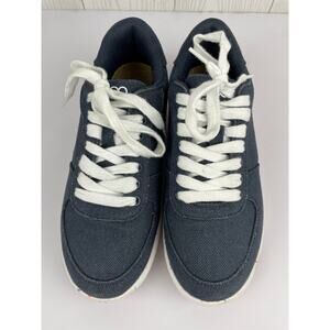 8000Kicks Seeker Hemp Sneakers Navy Blue/Denim Sz 6